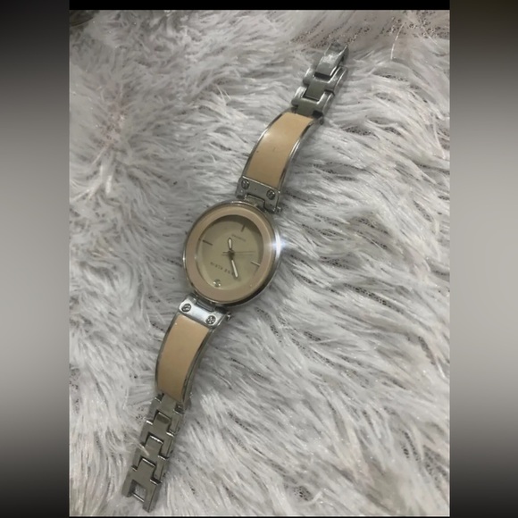 Annie Klein Watch Two Tone Silver and Nude - Picture 1 of 5